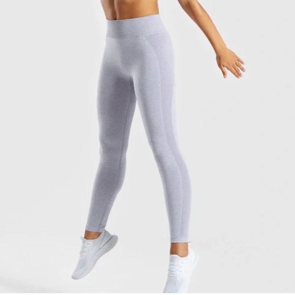 Xs Gymshark Flex Leggings - Lavender And Grey